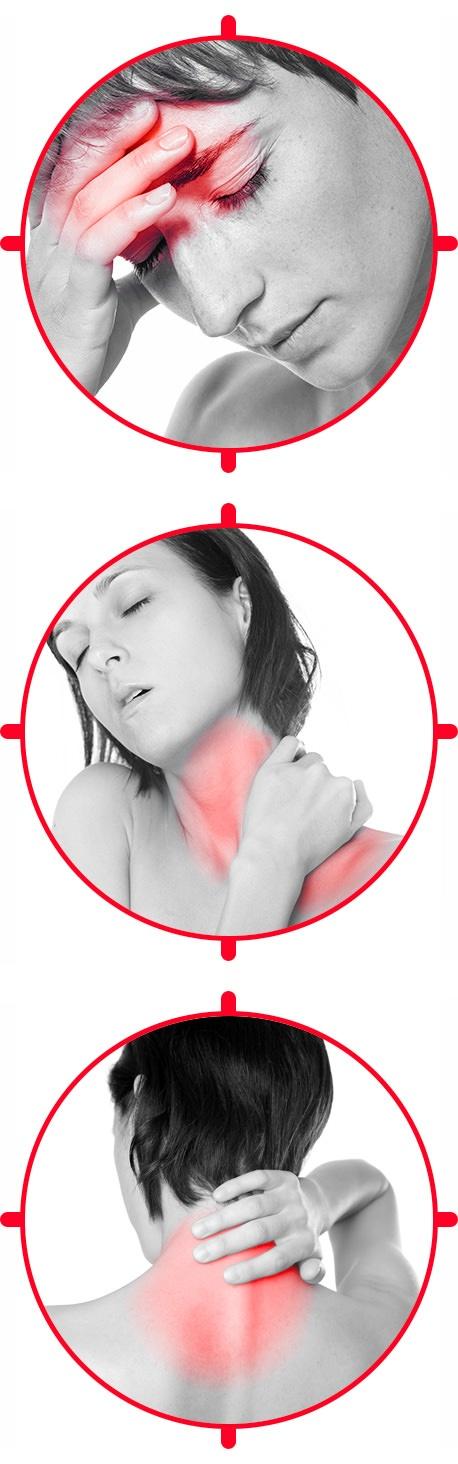 Atlas misalignment symptoms including headaches and neck pain
